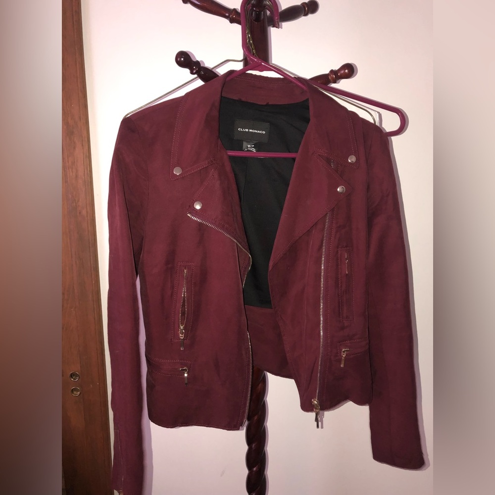 Club Monaco maroon jacket!